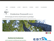 Tablet Screenshot of fondazionefranceschi.org